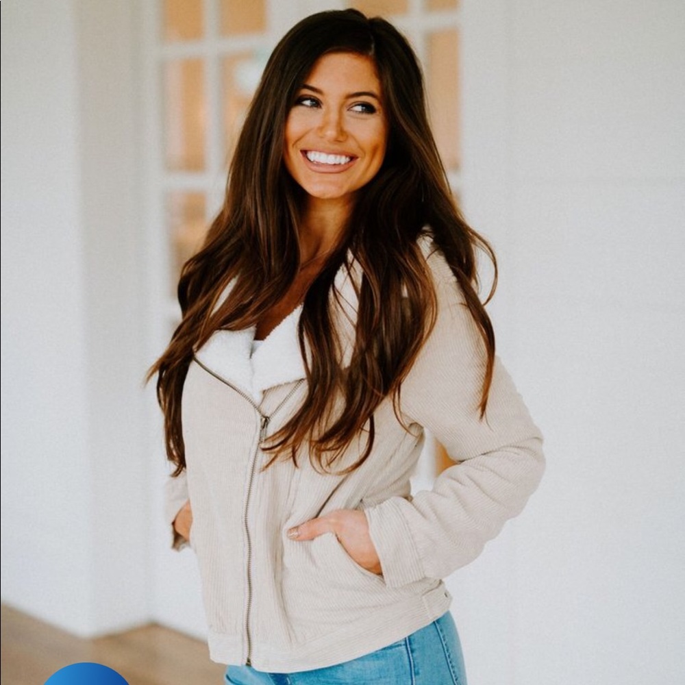 Corduroy Faux Fur Jacket